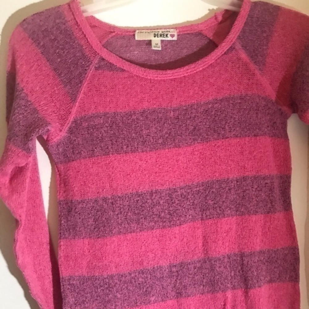 Pink & black medium shirt by I love Derek​